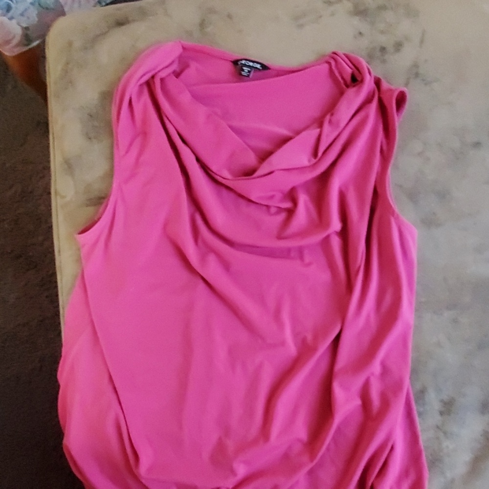 Silk sleeveless shirt